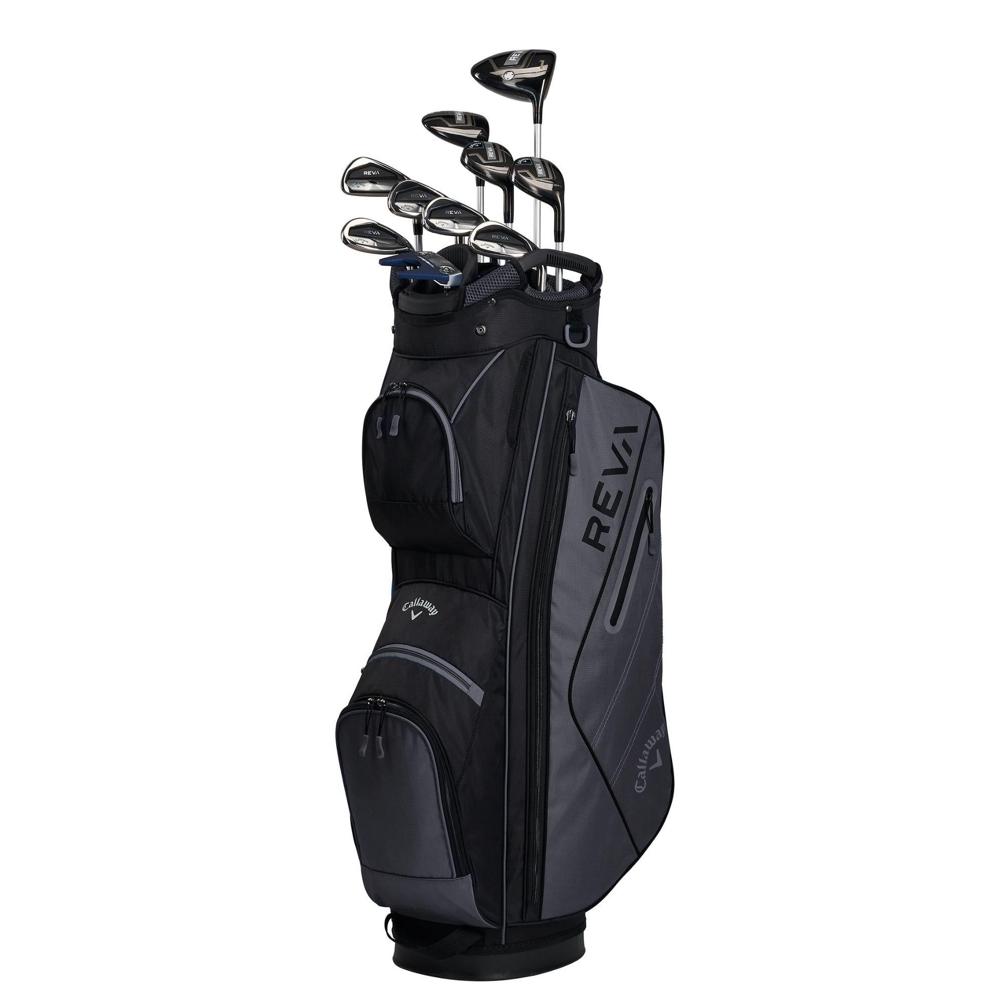 Callaway REVA 11 Damen Golf Komplettset Schwarz – 11-teilig – Für Anfängerinnen & Fortgeschrittene